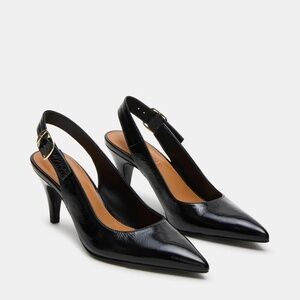 Steve Madden Elodine Black Leather Heel 8 NWT